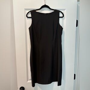 AB Studio Classic Black Midi Dress